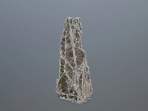 Maya ruin Rocks 3 3D Model