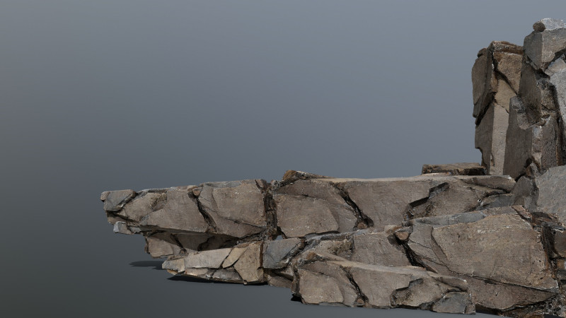 Old dirty cliff rocks 3 3Dモデル .c4d .max .obj .3ds .fbx .stl .blend 