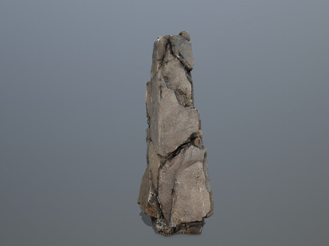Old dirty cliff rocks 3 3Dモデル