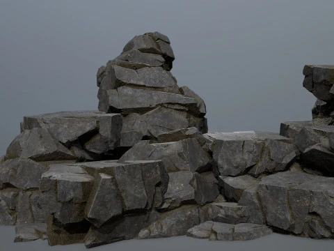 Scogliera Roccia 2 Modello 3D