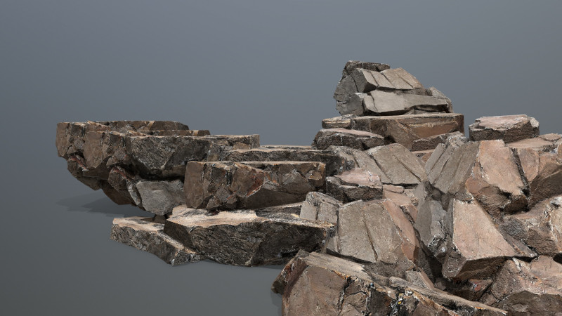 Desert Rock 2 3D Модель .c4d .max .obj .3ds .fbx .stl .blend 