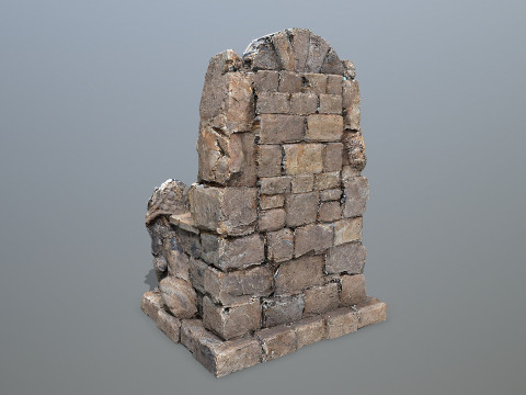Lion Stone Throne 3D-Modell