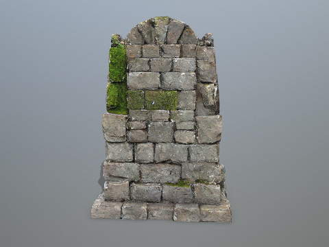 Lion Stone Throne Modelo 3D