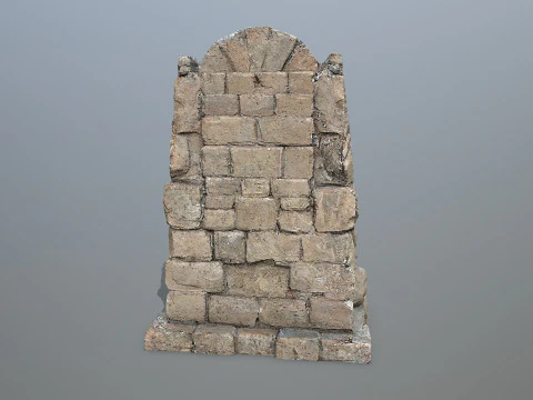 Lion Stone Throne 3D Model