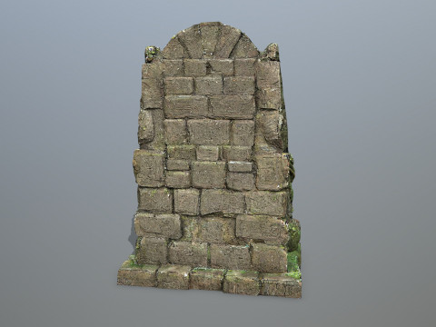 Lion Stone Throne Model 3D