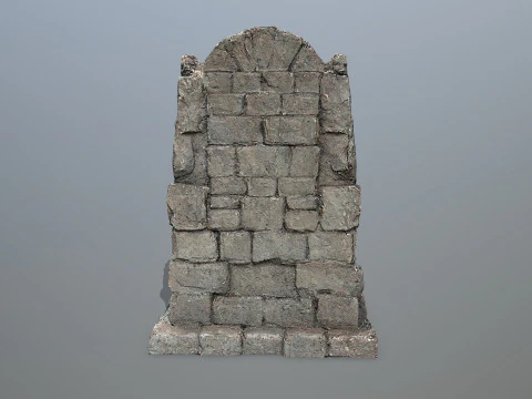 Lion Stone Throne 3D Model