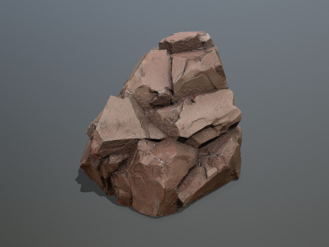 Desert Cliff Rock 2 3D-Modell