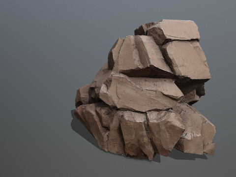 Desert Cliff Rock 2 3D-Modell
