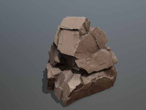 Desert Cliff Rock 2 3D-Modell