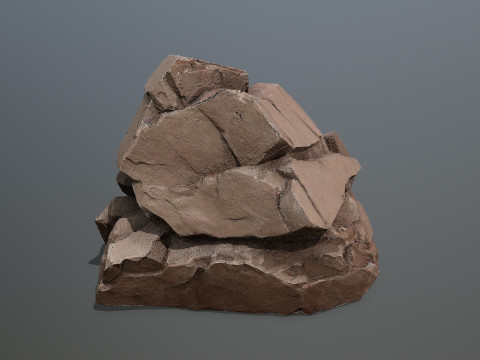 Desert Cliff Rock 2 3D-Modell