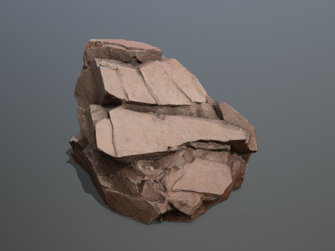 Desert Cliff Rock 2 3D-Modell