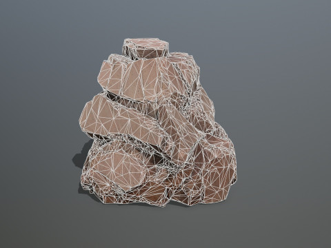 Desert Cliff Rock 2 3D-Modell