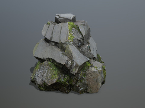 Mossy Rock 2 3Dモデル
