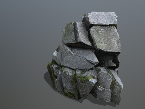 Mossy Rock 2 3Dモデル