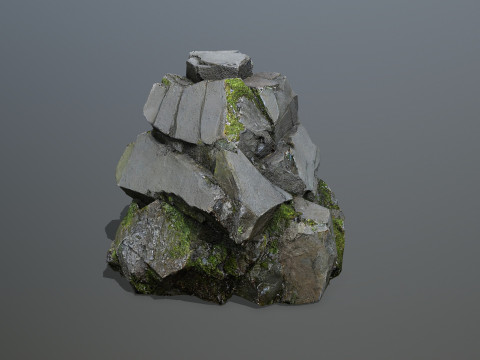 Mossy Rock 2 3Dモデル