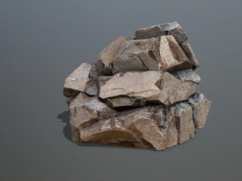 Desert rocks 3D Model