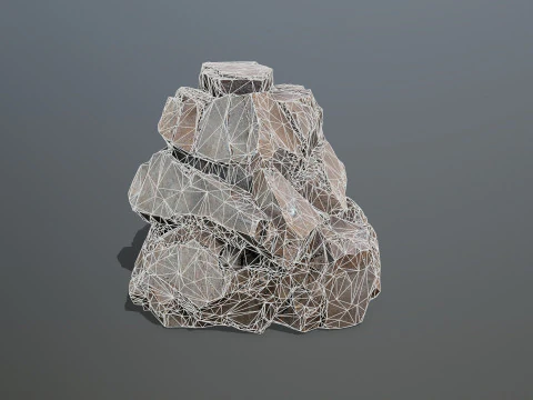 Desert rocks 3D Model