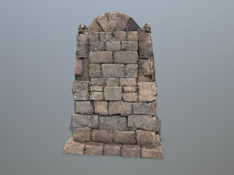 Lion Stone Throne 3Dモデル