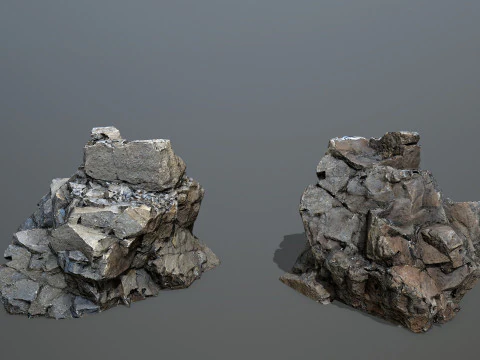 River Stones 3D Model