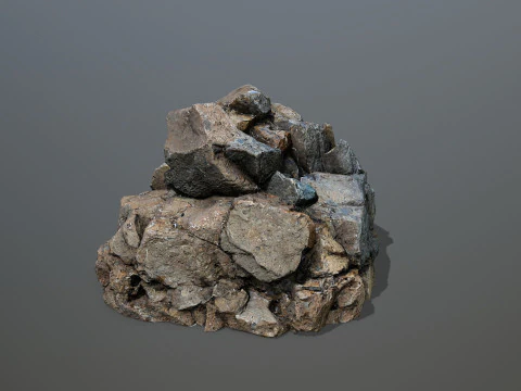River Stones 3D Model
