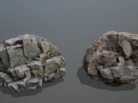 River Stones 3D Model