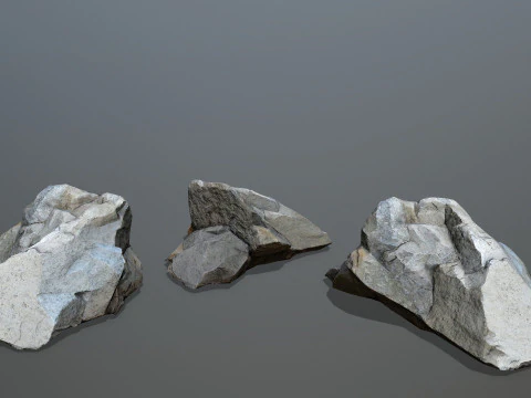 River Stones 3D Model