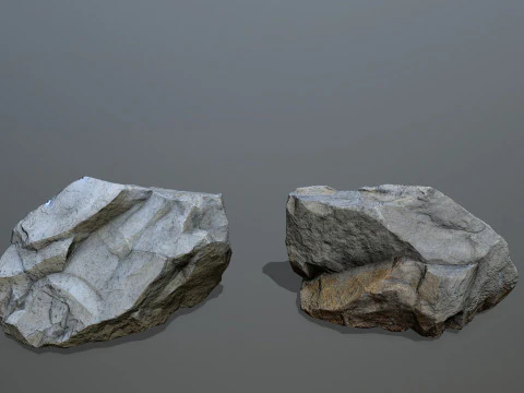 River Stones 3D Model