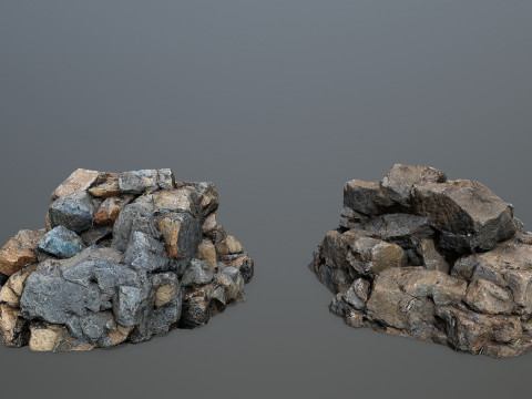 River Stones 3D 模型