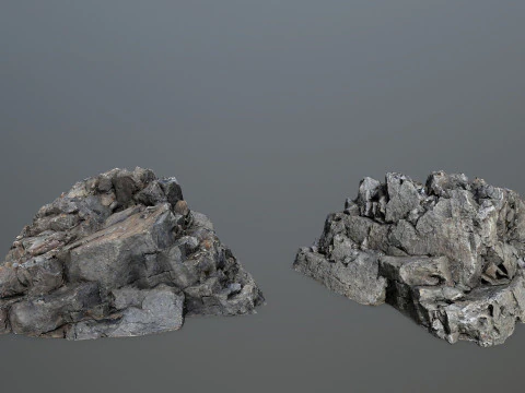 River Stones 3D Model