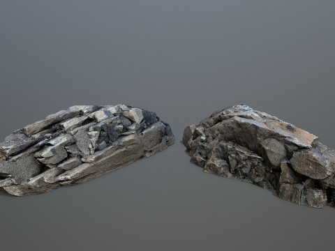 River Stones 3D 模型