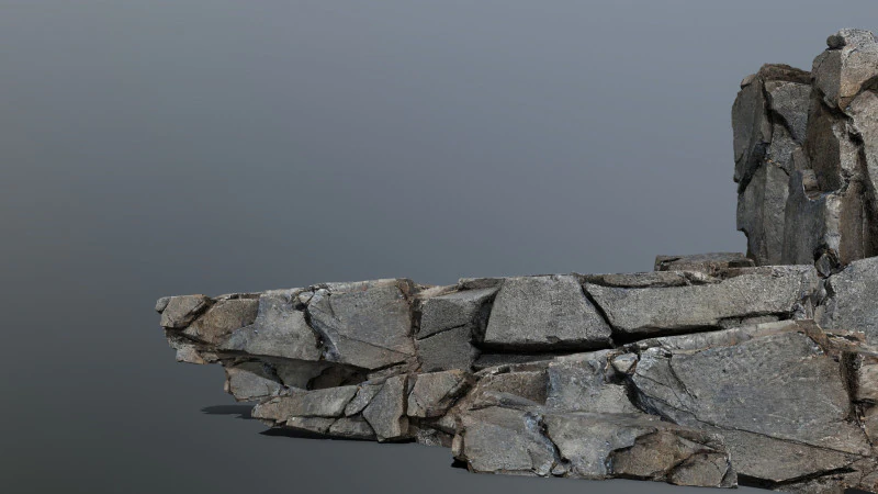 Cliff rocks 3D Model .c4d .max .obj .3ds .fbx .stl .blend 