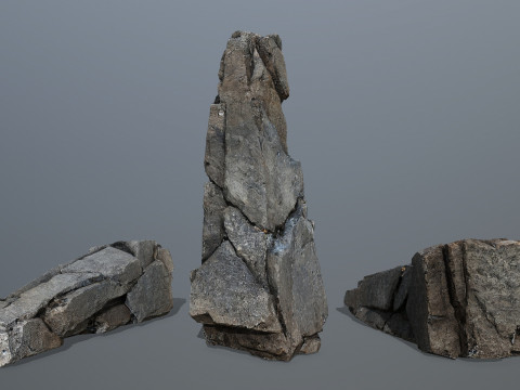 Cliff rocks 3D 模型