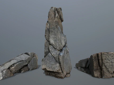Cliff rocks 3D Model