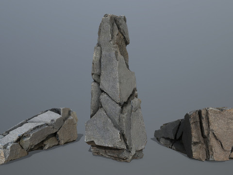 Cliff rocks 3Dモデル