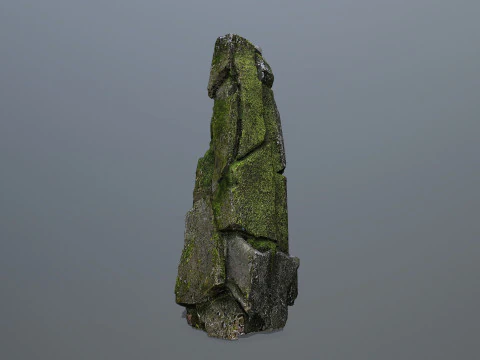 Rocas cubiertas de musgo Modelo 3D