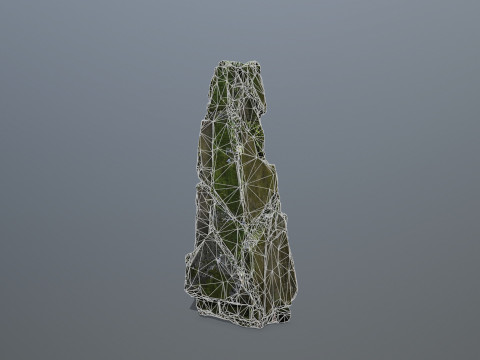 Mossy rocks Model 3D