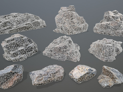 Cliff rocks 3D 모델