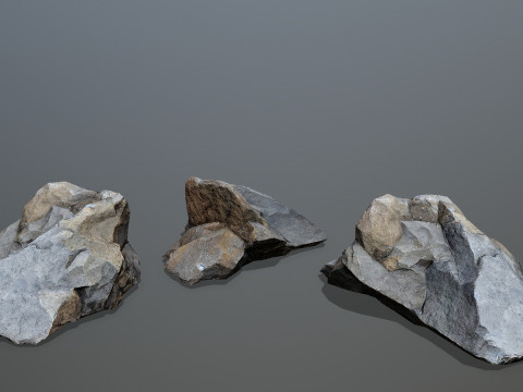 Cliff rocks 3D 모델