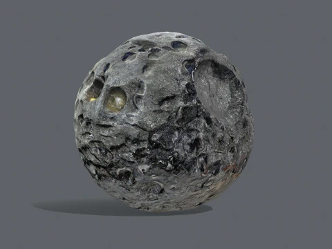 Asteroid set 3D Model