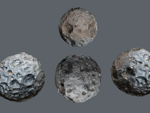 Asteroid set 3D मॉडल
