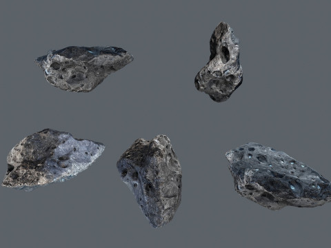 Asteroid set 3D मॉडल