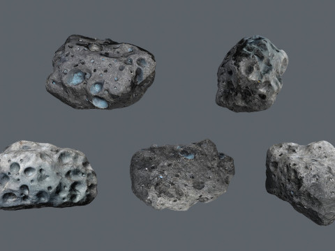 Asteroid set 3D मॉडल