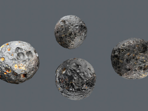 Asteroid set 3D मॉडल