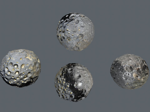 Asteroid set 3D मॉडल