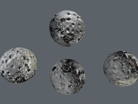 Asteroid set 3D मॉडल