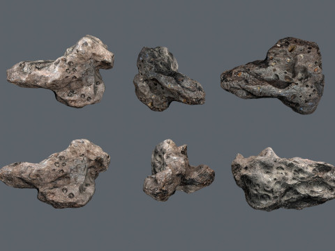 Asteroid set 3D मॉडल