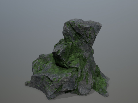 Old cliff rocks 3D-Modell