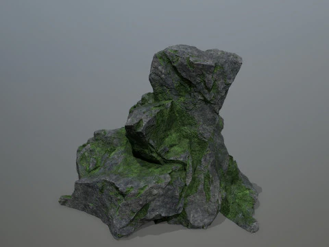Old cliff rocks 3D Model