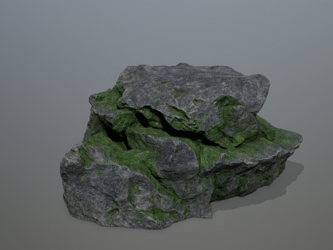 Old cliff rocks 3D-Modell