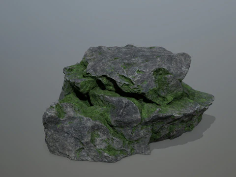 Old cliff rocks 3D Model